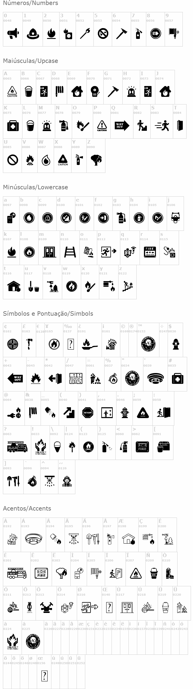 Fire Safety Icons